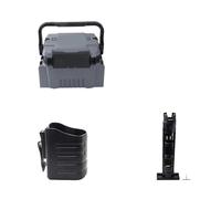 NihaoWXM Cassetta da Pesca Grande scatola da pesca, organizer multifunzione, contenitore for esche vive, scatola portaoggetti ispessita, scatola for attrezzi da pesca(Grey L)