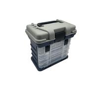 NihaoWXM Cassetta da Pesca Scatola portaoggetti multifunzionale a 5 strati, scatola portatile for la pesca in mare, attrezzi da pesca, scatola for esche, attrezzatura da pesca(Light Grey)