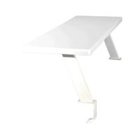 NihaoWXM Scaffale da Scrivania con Morsetto Ripiano for scrivania con morsetto, ripiano di estensione for, estensibile for regolabile, tavolino laterale, archiviazione sopra o sotto la(White)