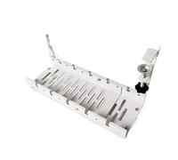 NihaoWXM Scaffale da Scrivania con Morsetto Vassoio portacavi in metallo estensibile sotto la scrivania senza fori con morsetto, supporto for cavo multipresa retrattile(Color 2)