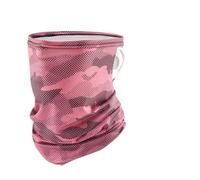 NihaoWXM Scaldacollo Sportivo Elastico Maschera for il viso Protezione solare esterna estiva for moto Bandana da ciclismo donna Sciarpa a tubo for collo di seta ghiaccio(Rose red)