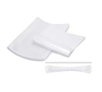 Nihcora 100 sacchetti termoretraibili trasparenti per pollame, sacchetti termoretraibili per pollo, conigli