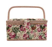 Nihcora Cestino da Cucito Extra Large, Cestino da Cucito Vintage, per, Filo, Metro Un Nastro e Altri Accessori per Il Cucito