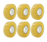 Nihcora Confezione da 6 nastri trasparenti per hockey multiuso, per stinco e sport, 2,4 cm x 28 m, regalo sportivo