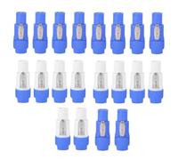 Nihcora Connettore Powercon A 3 Pin da 20 Pezzi NAC3FCA NAC3FCB Spina Speakon 20A 250V Connettore di Alimentazione CA Blu e Grigio