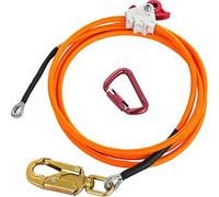 Nihcora Corda di Posizionamento nel Filo d'Acciaio Kit di Corda Regolabile Posizionamento Arrampicata per Arboricoltori Scalatori di All'Aperto