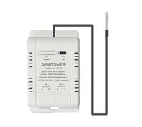 Nihcora Interruttore di Temperatura WiFi con Sensore 1M L'Interruttore di Temperatura Termostato Smart WiFi 20A Supporta il Controllo Vocale