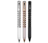 Nihcora Matita in metallo geometrica Fidget, switchpen in metallo, 0,5 mm, penna in gel retrattile, multicolore