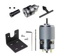Nihcora Motore 775 10000U/Min DC 12 V Tornio 775 Motore con mini punta a mano mandrino e fresatura macchina staffa