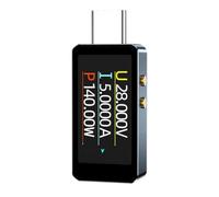 Nihcora Nuovo tester USB di tipo C portatile con indicatore di tensione e alimentazione in tempo reale per analizzare la potenza della batteria