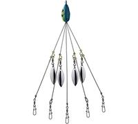 Nihcora Umbrella Rigs per Stripers Fishing, Kit per Esche da Pesca nel Acqua Swimbait Rig, Blu