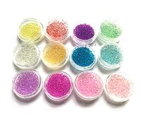 NIHENHAO 12 Pz/Set Riempitivo Epossidico di Cristallo Bolle di Colore Colla in Resina UV Imitazione Blister Perline di Bolle Materiale di Riempimento Acrilico