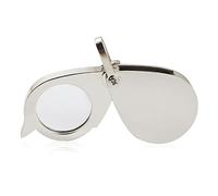 NIHENHAO 15X Portachiavi Lente d'Ingrandimento Tascabile Portatile Pieghevole per la Lettura di mappe Etichette Presenti Lega di Zinco Lente Ottica