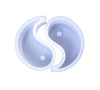 NIHENHAO 2 Pezzi Stampi in Silicone per Candele Yin Yang Stampo per Candele 3D per la Produzione di Candele Stampi in Resina Epossidica Craft Ant-Decor Silicone