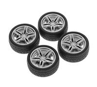 NIHENHAO 4 Pezzi 48mm Simulazione Ruota in Gomma Pneumatico Ruota Giocattolo Modello Pezzi di Ricambio