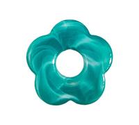 NIHENHAO Ciondoli a forma di fiore in resina colorata con cinque petali, accessori per orecchini, gioielli artigianali