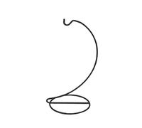 NIHENHAO Elegante gancio in ferro supporto per vetro Ganci da appendere alla moda Versatile ornamento supporto stand decorazioni per la casa