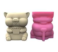 NIHENHAO Fiore Stampo in Silicone Cemento Cemento g Vaso di Fiori Stampo Terapia Stampi in Gesso Candela Tazza Stampo in Resina epossidica Silicone