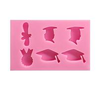 NIHENHAO Laurea Formica Torta Che Decora Stampo in Silicone Pasticceria Stampo per Cioccolato Caramelle Stampo per Gelato Strumento di Cottura in Silicone