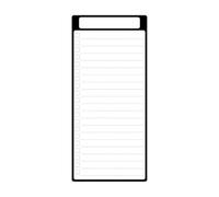 NIHENHAO Lavagna Magnetica cancellabile a Secco per Frigorifero Piccola Lista della Spesa Lavagna Bianca Agenda giornaliera Lavagna Bianca Pura