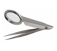 NIHENHAO Lente d'Ingrandimento Portatile Multifunzionale Pinzetta Lente d'Ingrandimento Portatile con pinzetta di precisione Strumenti di Riparazione della Lente d'Ingrandimento in Acciaio
