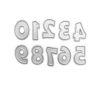 NIHENHAO Numeri Fustelle in Metallo Stencil Scrapbooking Album Timbro Carta Carta Embos Acciaio al Carbonio