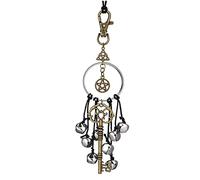 NIHENHAO Pentacolo Stella Ciondolo Halloween Wiccan per Chiave Ciondolo per Borsa Decorazione Creazione Gioielli