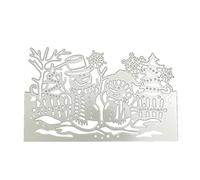 NIHENHAO Pupazzo di Neve di Natale Fustelle Goffratura Fustelle Stencil per Biglietti d'auguri Creazione di Biglietti Regalo Album di Scrapbooking Acciaio al Carbonio