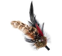 NIHENHAO Spilla Steampunk per donne e uomini, stile punk, orologio a forma di piuma, spilla da bavero, spilla da bavero, spilla per costume e corpetto