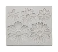 NIHENHAO Stampo in silicone a forma di margherita per decorare torte fondente, cioccolato, fondente, gelato, strumento di cottura