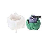 NIHENHAO Stampo in Silicone per Candele con Fiori 3D Stampi per Sapone Fatto a Mano per la Produzione di Candele Artigianato in Resina Decorazione di Torte in Silicone