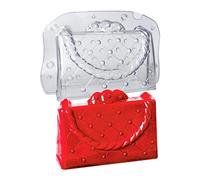NIHENHAO Stampo per Cioccolato a Forma di Borsa Stampo per Fondente 3D per Forniture per Torte per Feste di Compleanno Strumenti di Cottura Professionali Plastica ABS Antiaderente