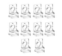 NIHENHAO Supporto per coperchio dell'acquario per vari acquari staffa morsetto supporto per habitat per acquari 10 pezzi - adatto per 5 mm