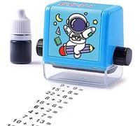 Nihexo Roller Digital Teaching Stamp,Addition and Subtraction Roller Stamp,Reusable Calculation Math Educational Toy Stamp,Within 100 Teaching Math Practice Questions (Addition)