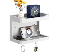 NiHome Grande organizer da parete in legno (bianco)