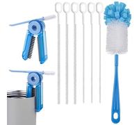 NiHome Kit di 8 spazzole per la pulizia delle bottiglie per Stanley Tumbler, 30,5 cm extra lunghe, spazzola per la pulizia delle bottiglie con manico lungo e spazzola per la pulizia del tappo della