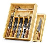 NiHome Organizzatore di posate in bambù