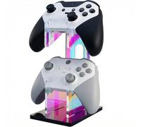 NiHome Supporto universale per controller di gioco a 2 livelli in acrilico iridescente per PS5 Xbox ONE Switch colorato supporto per controller accessori da gioco antiscivolo stabile acrilico