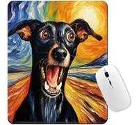 NiHome Tappetino per mouse con pittura a olio, per lavoro e gioco, design artistico, accessorio da scrivania, tappetino per mouse da gioco, base in gomma antiscivolo, superficie ultra liscia per una