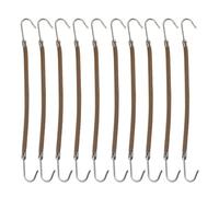 NIHUIFA Confezione da 10 ganci elastici per capelli, elastici colorati e comodi, accessori per capelli per code di cavallo, colore marrone scuro