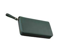 NIHUIFA Custodia protettiva in pelle con cerniera per notebook con 3 scomparti per penne per notebook da 7,28 x 3,54 pollici