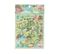 NIHUIFA Dimensionality Park Scene Sticker Four Season Creatively per Notebook Wall Room Durable PET Matter