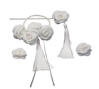 NIHUIFA Elegante Tornante Da Sposa Della Fascia Orecchini Set Per Matrimonio Adesivo Per Capelli Accessori Per Capelli Cinese
