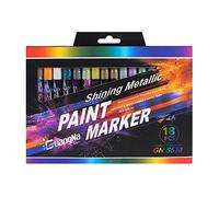 NIHUIFA Pennarello metallico Pennarello per pittura artistica per disegno su carta Evidenziare colori assortiti per scrivere cancelleria artistica pennarelli metallici