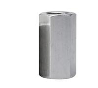 NIHUJALE Dadi di Collegamento Rotondi, Connettore a Barra Esagonale Allungato M8-M16 304 A2 in Acciaio Inossidabile, 1 Pezzo(Length 25mm,M12 1PC)