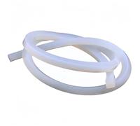 NIHUJALE Guarnizione della Porta Striscia sigillante Piatta in Gomma Solida Rettangolare, Foglio Piatto in siliconica Bianca for finestre da 1 Metro(5x30mm)
