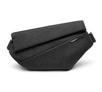 NIID Radiant Urban Sling Bag - Borsa a tracolla da uomo, espandibile, multiuso, impermeabile, per lavoro e viaggi, Nero ossidiana