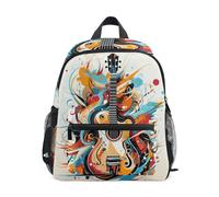 Niigeu Cartone Animato Musica Artistica Per Chitarra Zaino per Bambini Borsa a Tracolla Zainetti Per Ragazze Ragazzi Bambino Zaini Scuole Viaggi Sportivo per 2-7 età
