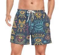 Niigeu Simboli Dell'Antico Egitto Senza Soluzione di continuità Costume da Uomo Bagno Pantaloncini da Surfe Costumi Spiaggia Calzoncini