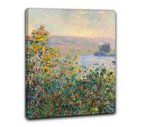 Niik Quadro aiuole fiorite a vetheuil di claude monet falso d' autore stampa ...